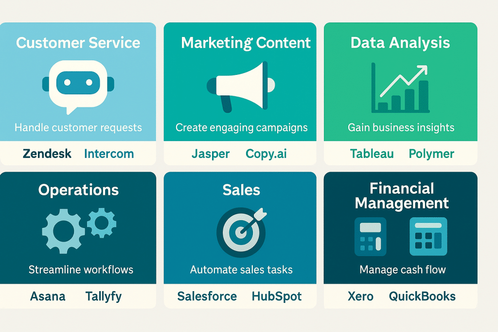 6 key small business AI tool categories - aihika.com