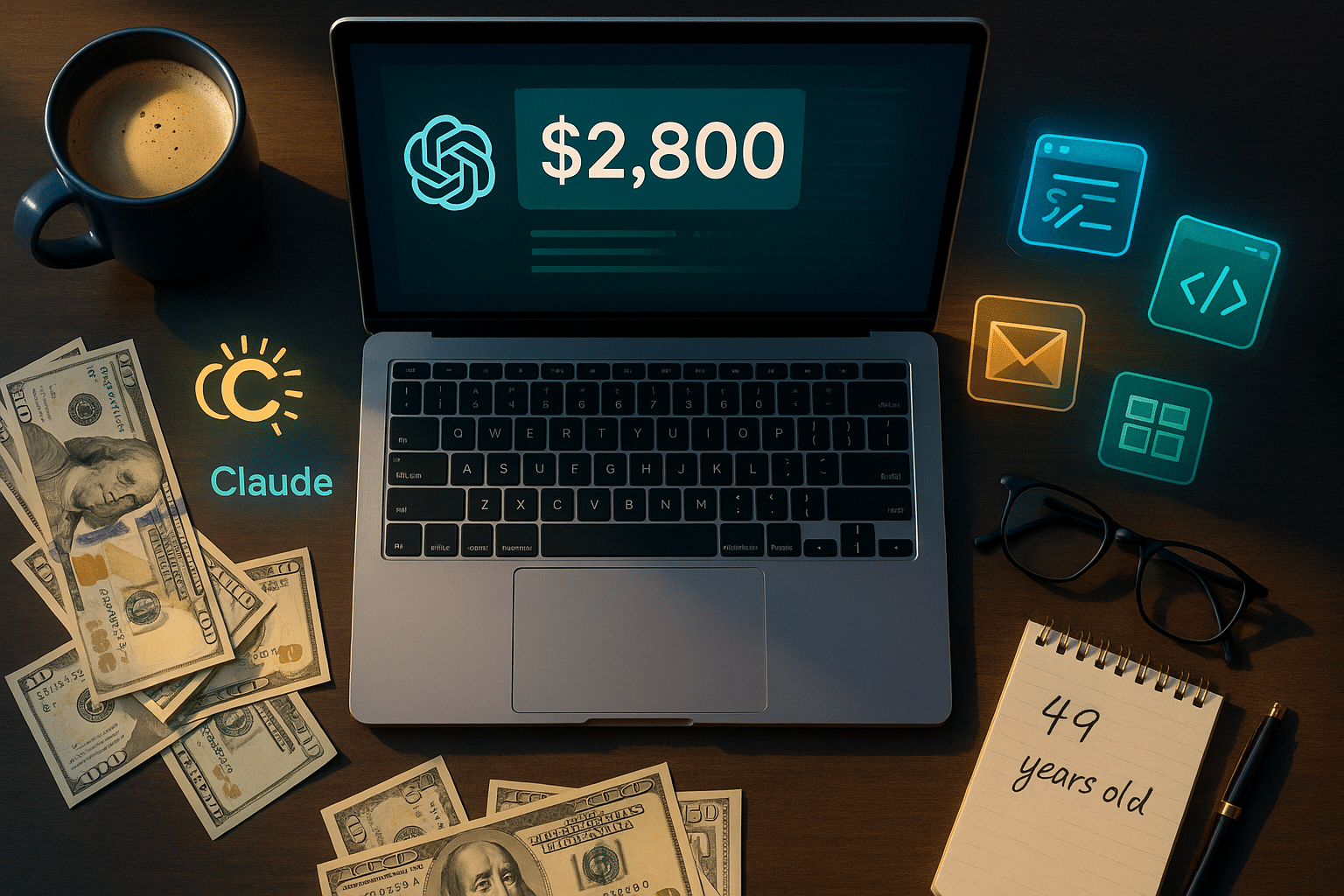 What I Learned Spending $2,800 on AI Tools (At Age 49)