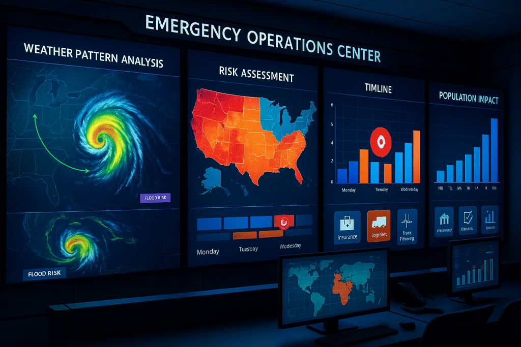 AI climate disaster prediction system