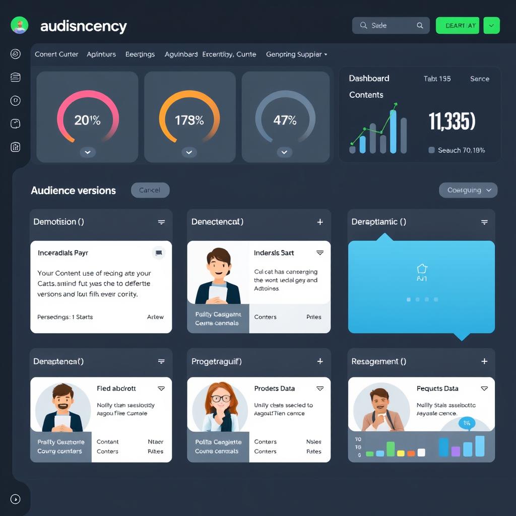 AI personalizing content for different audience segments