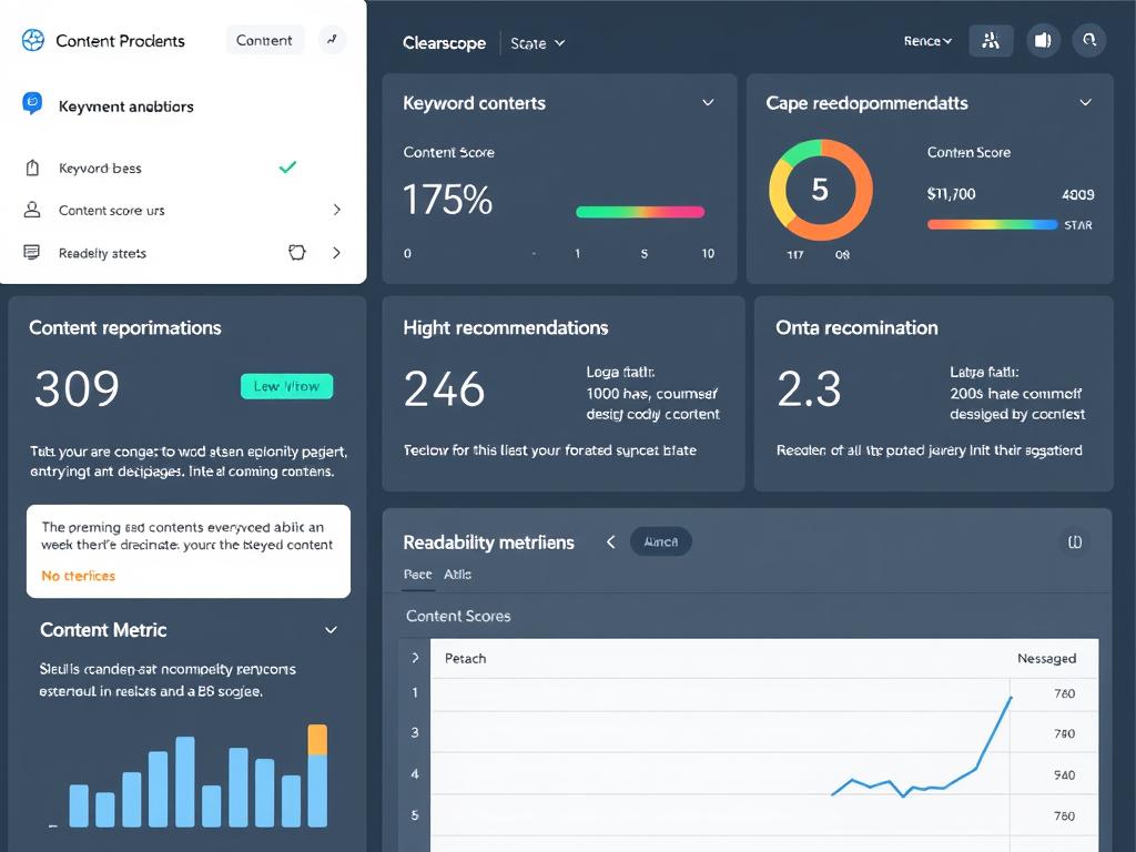 Clearscope content optimization dashboard