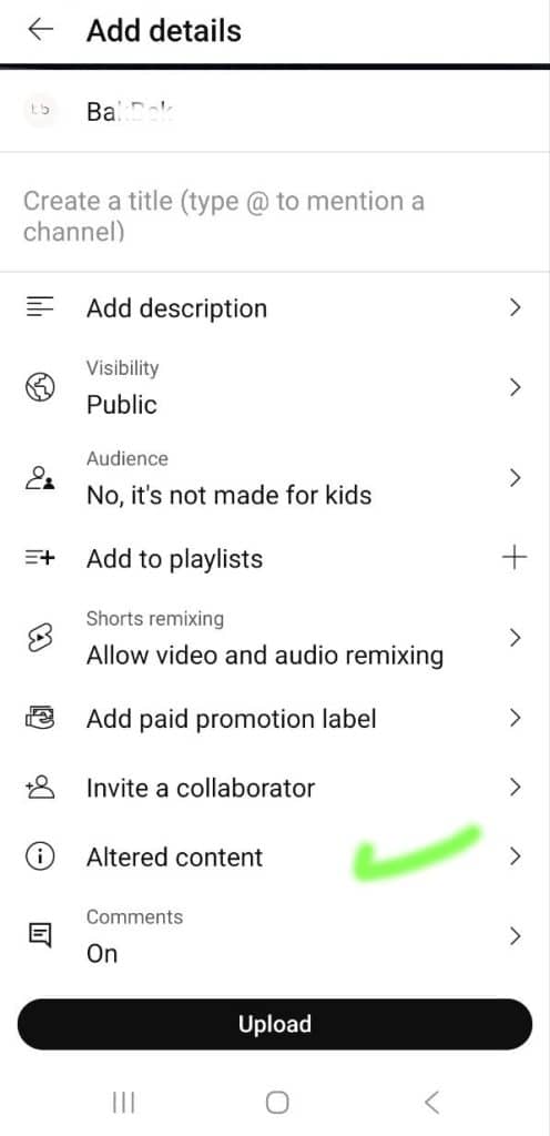 YouTube AI Disclosure Labels 2025: Complete Guide 5 Mobile altered upload video