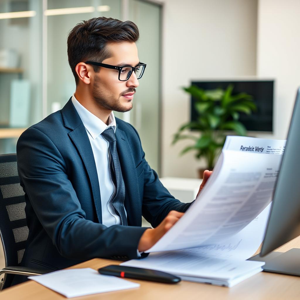 Professional writer paraphrasing content for a business report