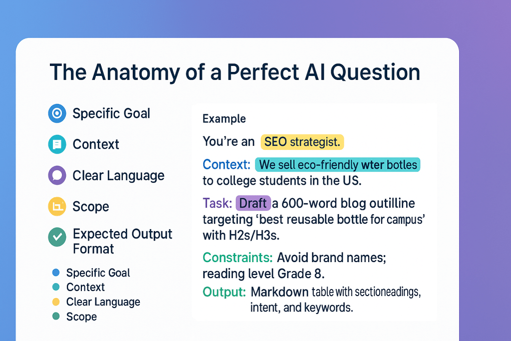 The Anatomy of a Perfect AI Question - aihika.com