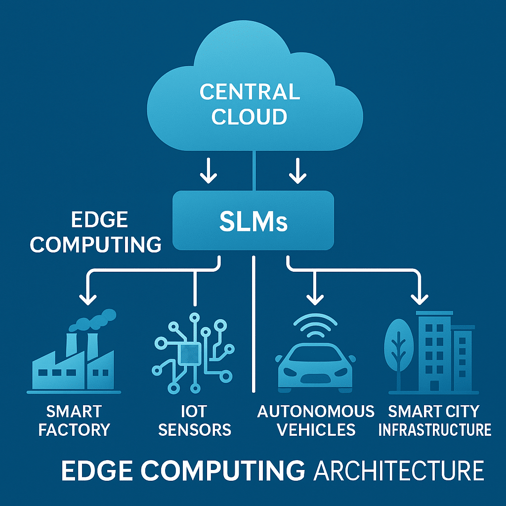 Small Language Models - Visual diagram of edge computing architecture