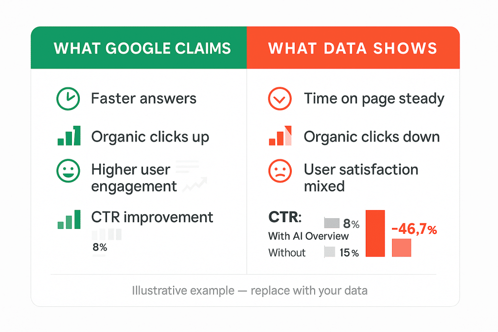What Google Claims vs What Data Shows