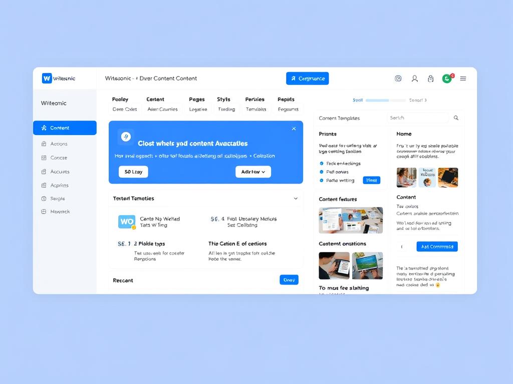 Writesonic AI-powered SEO writing interface