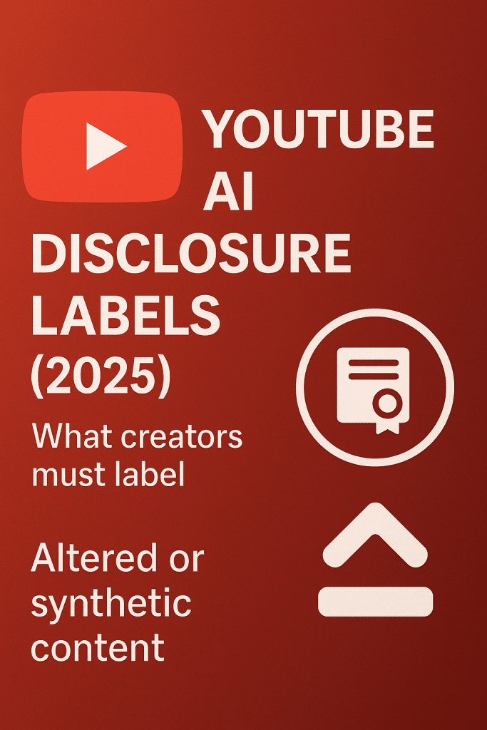 YouTube AI Disclosure Labels 2025 - what creator must label - aihika.com