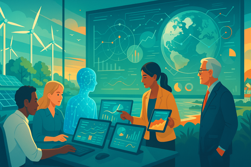 collaboration between humans and AI for climate action