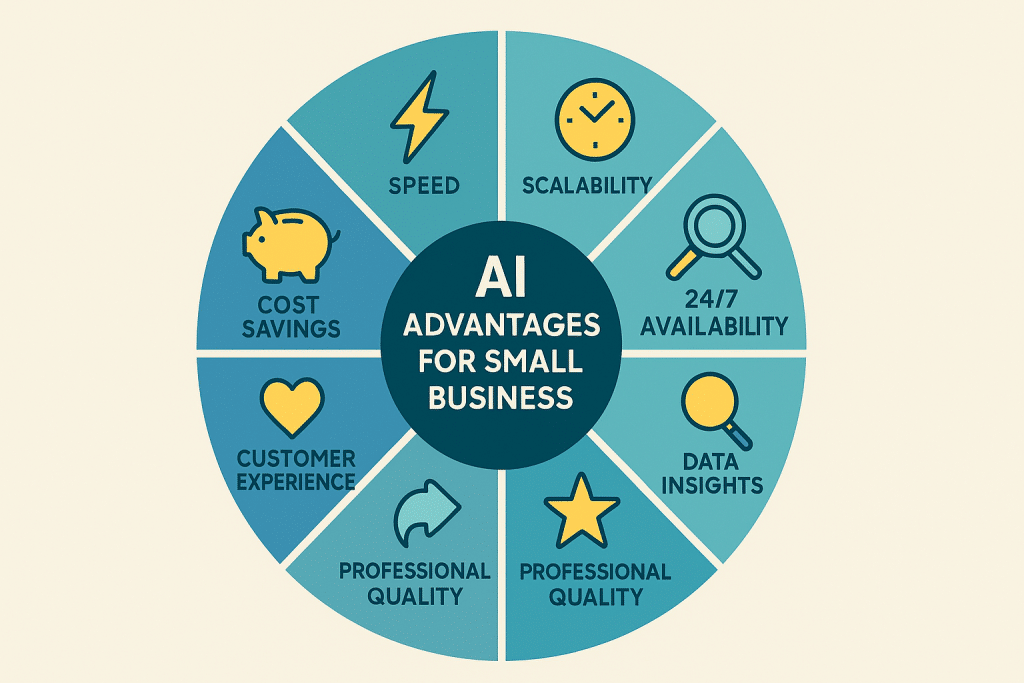 competitive advantages AI gives small businesses